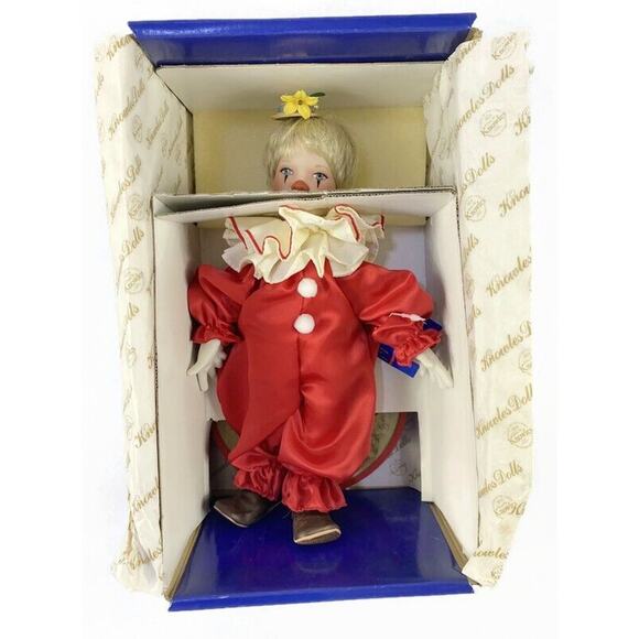 Tommy the Clown Porcelain Doll McClelland Children's Circus Reco Knowles 10" - Picture 8 of 10